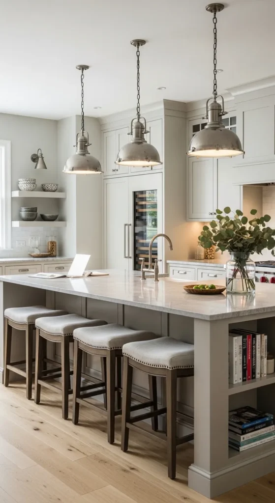 Kitchen Island with Built In Seating