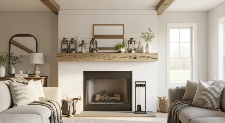 farmhouse fireplace ideas