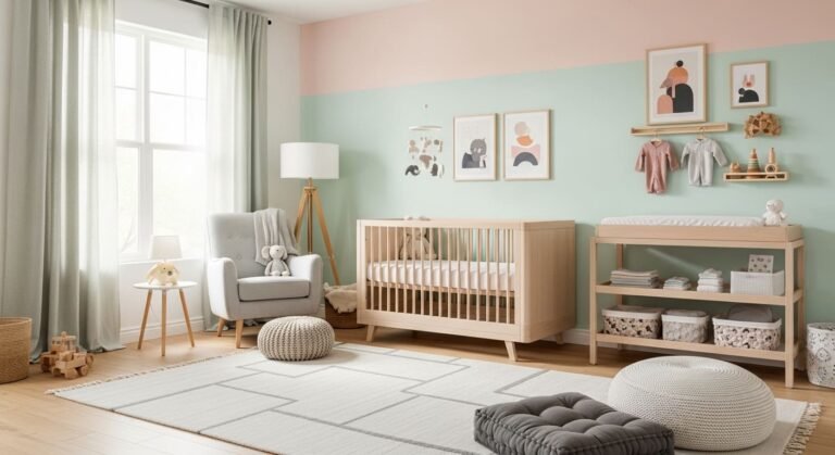 nursery accent wall