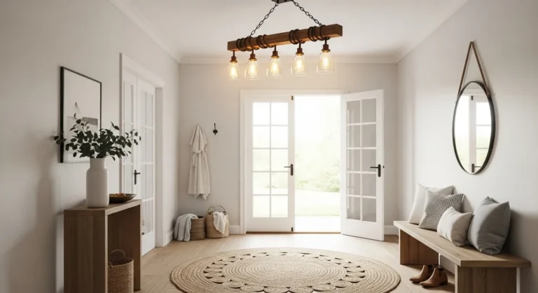 farmhouse entryway chandelier ideas