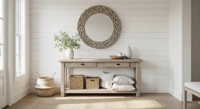 coastal farmhouse entryway ideas