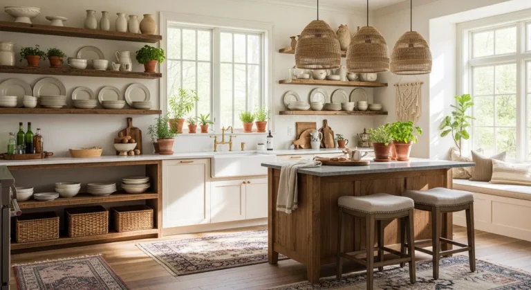 boho farmhouse kitchen ideas