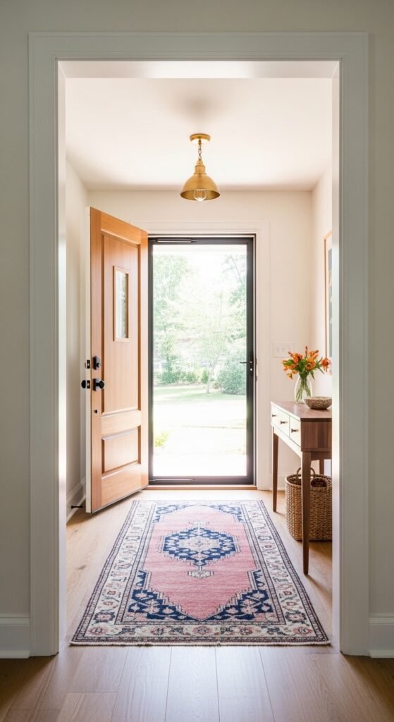 Carving Out an Entryway in an Open Concept Home