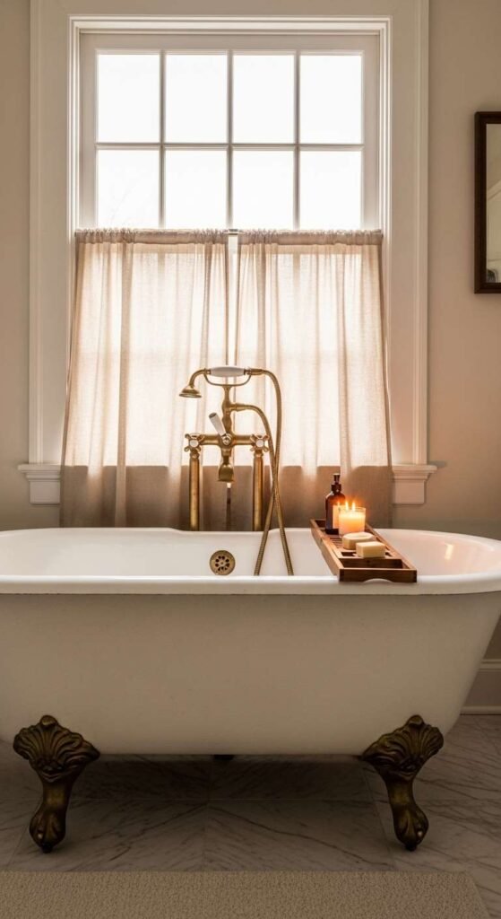 Vintage Clawfoot Tub Charm
