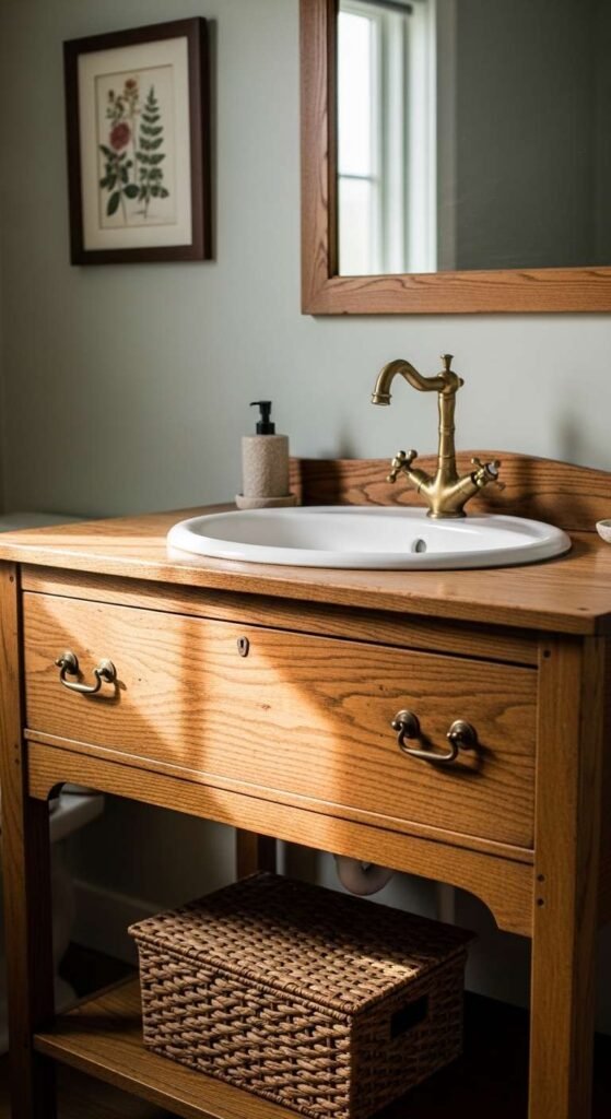  Rustic Wood Vanity Warmth