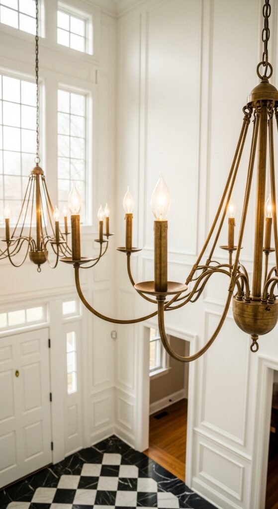 A Statement Chandelier or Pendant for Grand Foyers