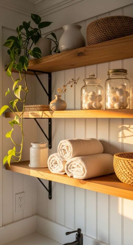 Open Shelving with Country Charm