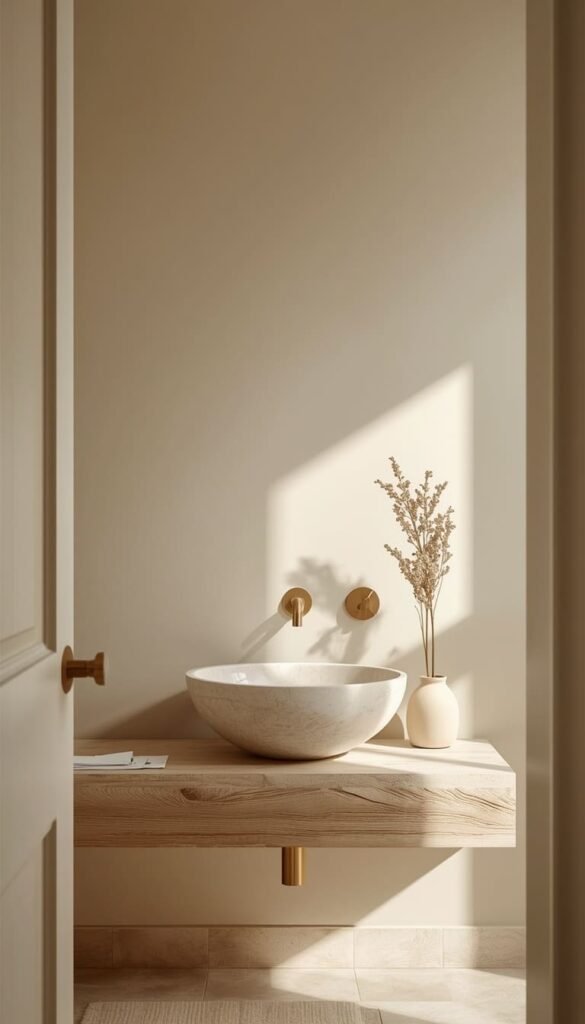  A Natural Material Sink as the Hero Piece