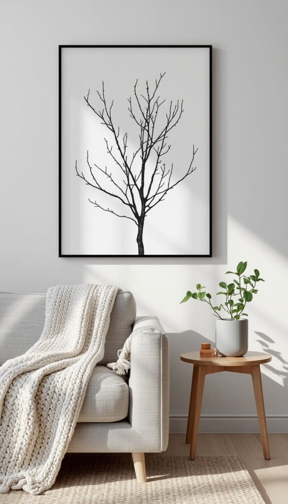 Black and White Tree Art That Feels Bold and Timeless