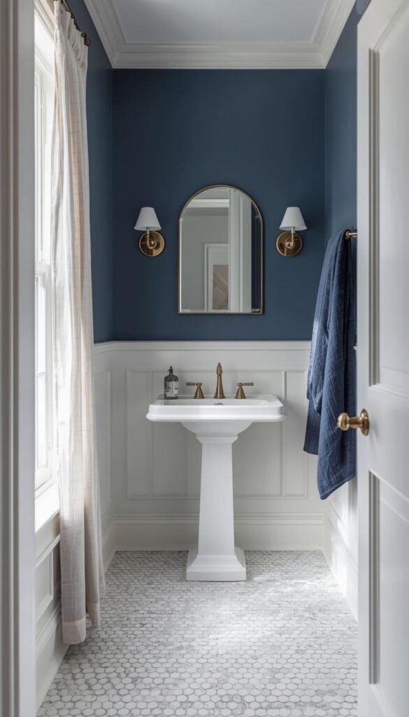Blue Bathroom Ideas That Range From Powder to Navy Pick Your Mood