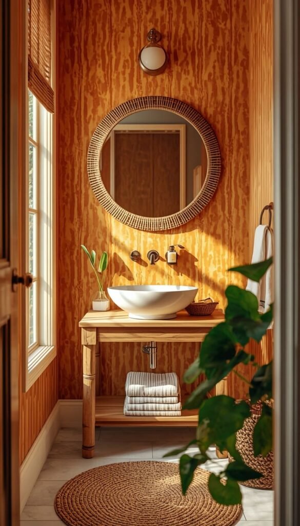 Boho Bathroom Wallpaper Ideas for a Free Spirited Vibe