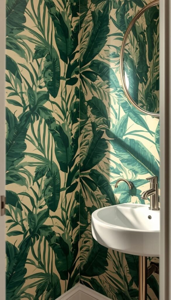  Bold Bathroom Wallpaper Ideas That Make a Small Space Feel Intentional