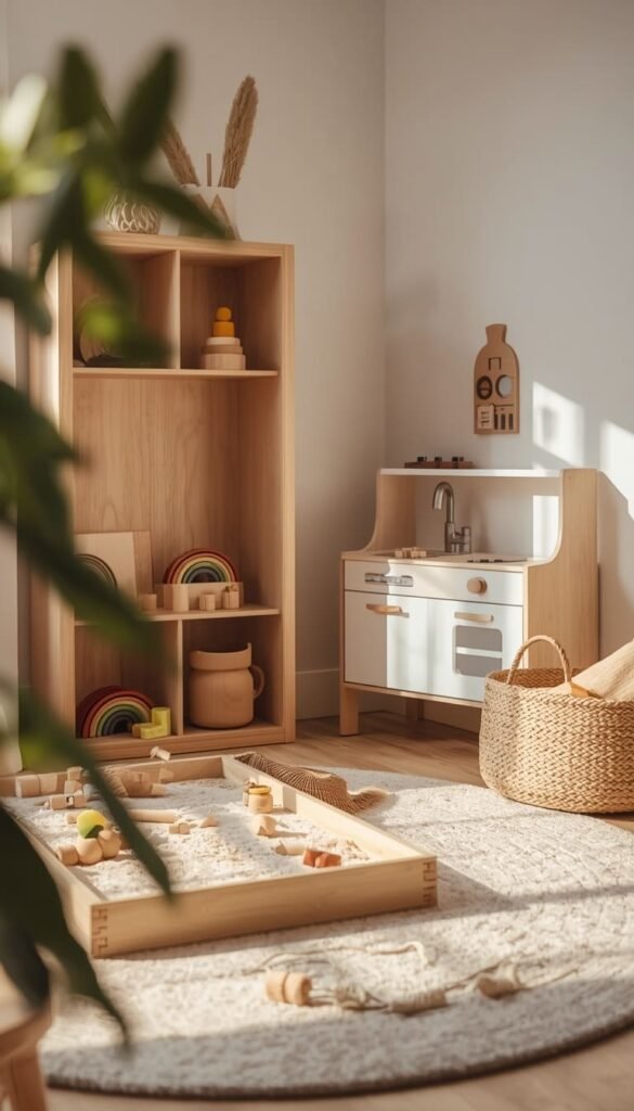  Bring Nature Indoors with Wooden Toy Room Ideas