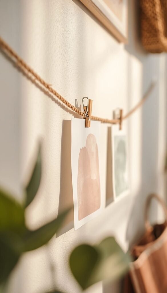 Build a Mini Gallery Wall With Twine and Clips