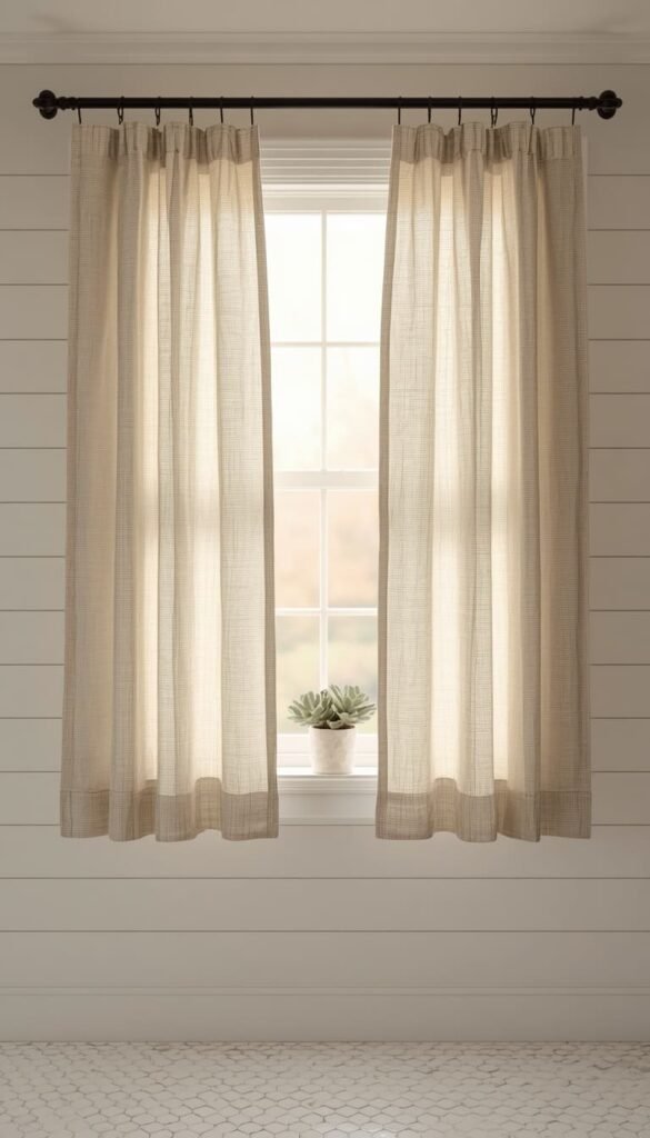 Café Curtains The Easiest Farmhouse Upgrade Under $50