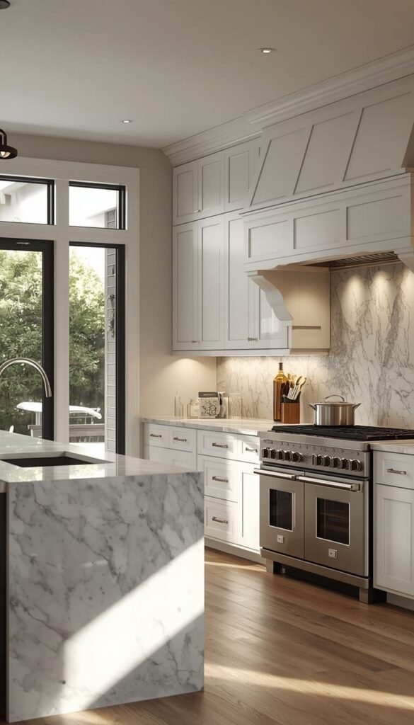 Chef's Kitchen with Custom Cabinetry