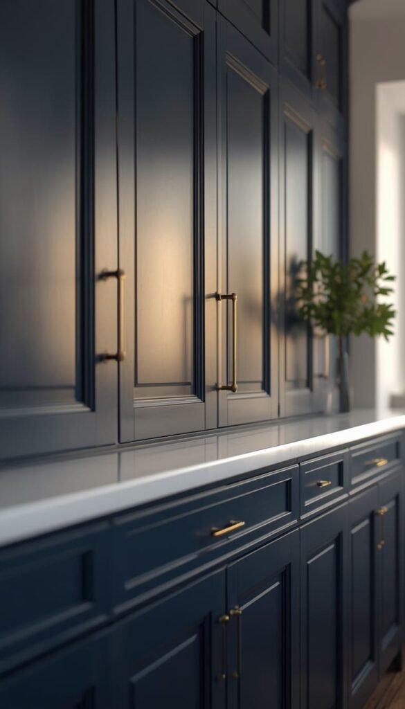  Classic Navy Shaker Cabinets