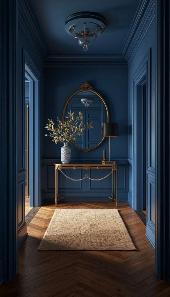  Color Drenching Walls Trim and Ceiling in One Bold Hue