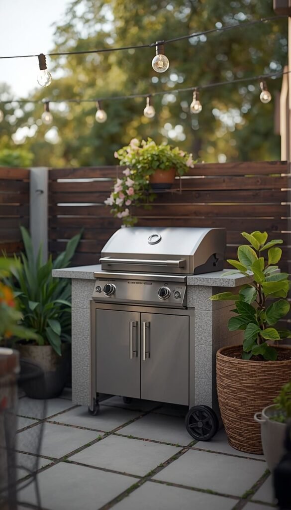 Compact Patio Grill Island Ideas for Small Backyards