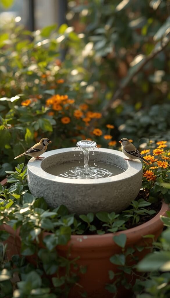 Concrete Bird Bath Ideas for Small Gardens and Compact Patio Spaces