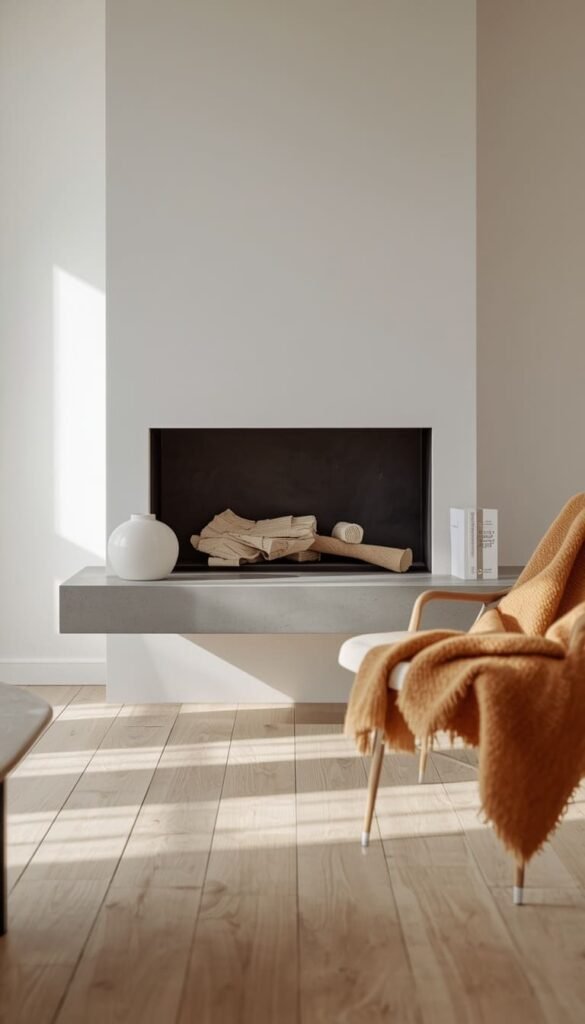 Concrete Floating Hearth