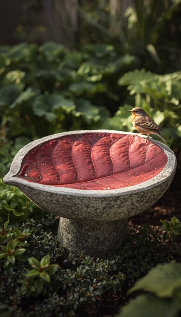 DIY Concrete Leaf Bird Bath Ideas That Look Professionally Made