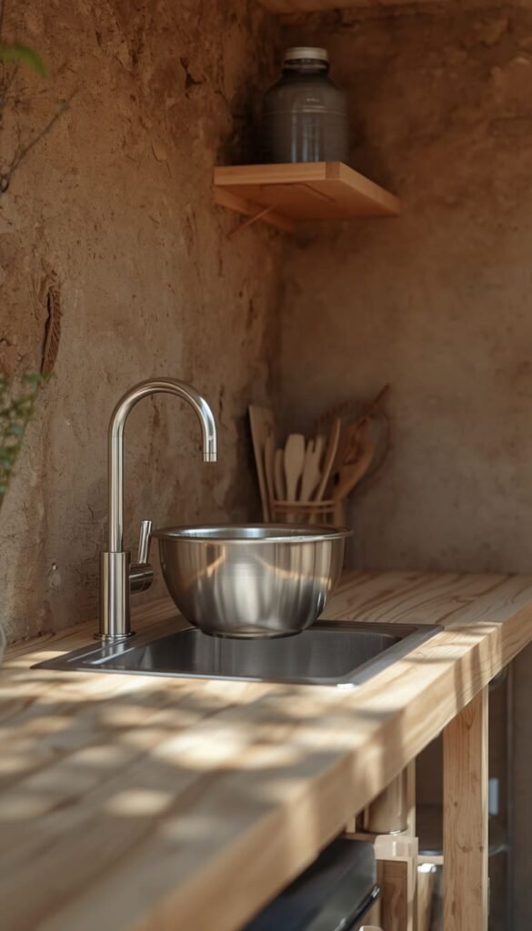 DIY Mud Kitchen Sink Ideas Using a Stainless Steel Bowl