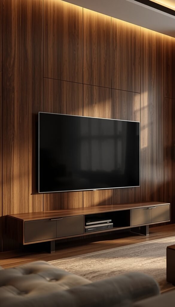  Dark Wood Veneer Panel