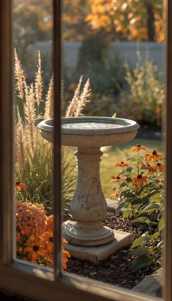 Decorative Concrete Bird Bath Ideas That Double as Garden Sculpture