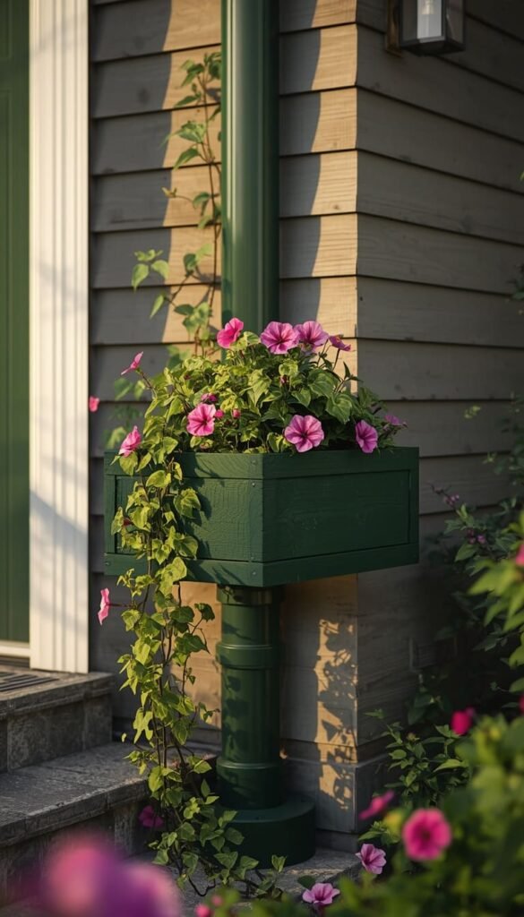 Downspout Planter Ideas That Hide the Pipe and Grow Something Beautiful