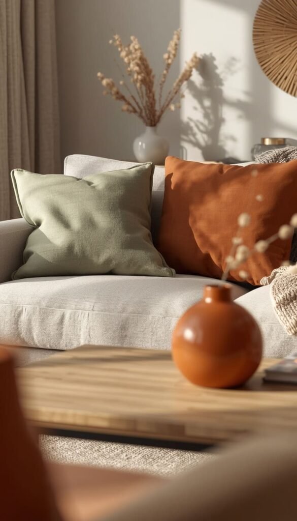 Earthy Accent Colors Without Losing the Neutral Base