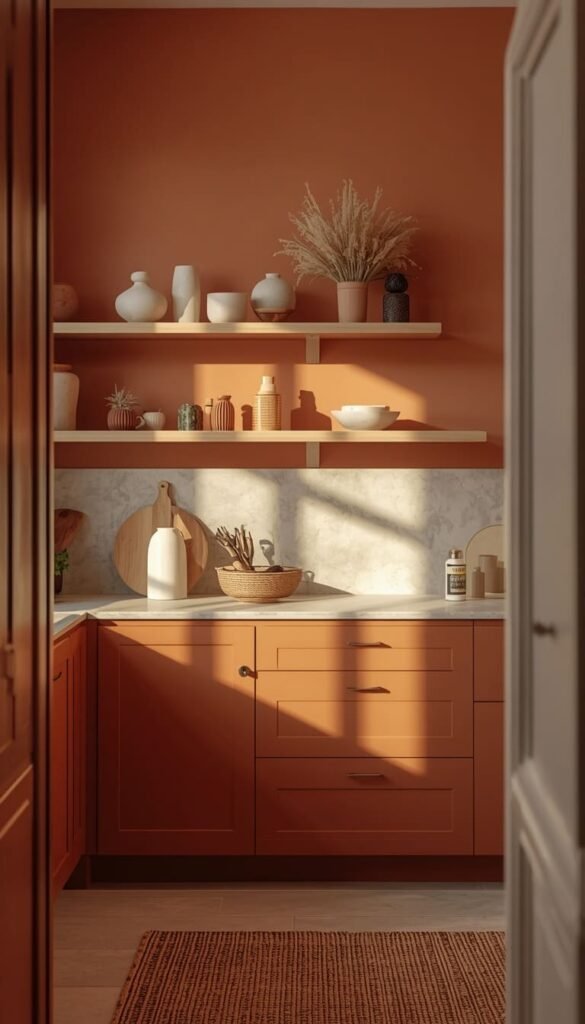 Earthy Kitchen Colors Replace Cool Grays