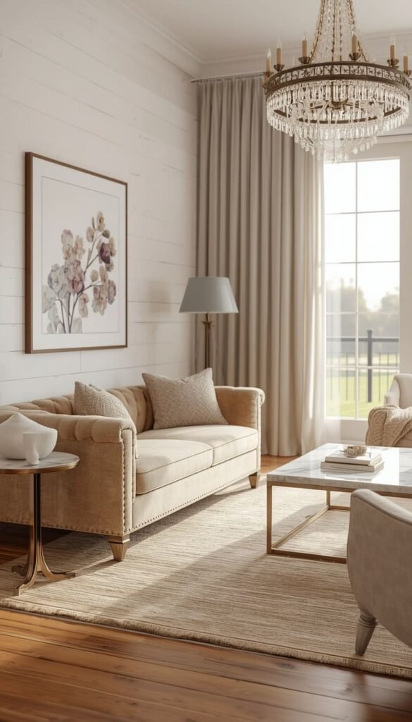Elegant Farmhouse Living Room Ideas for a More Polished Look