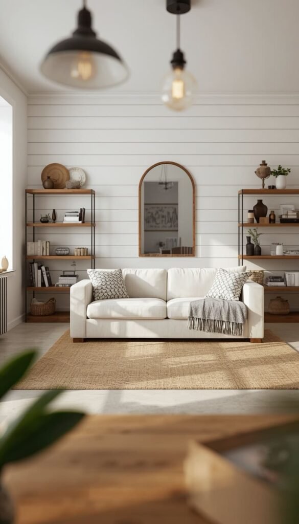 Farmhouse Apartment Living Room Renter Friendly Ideas No Demo Required