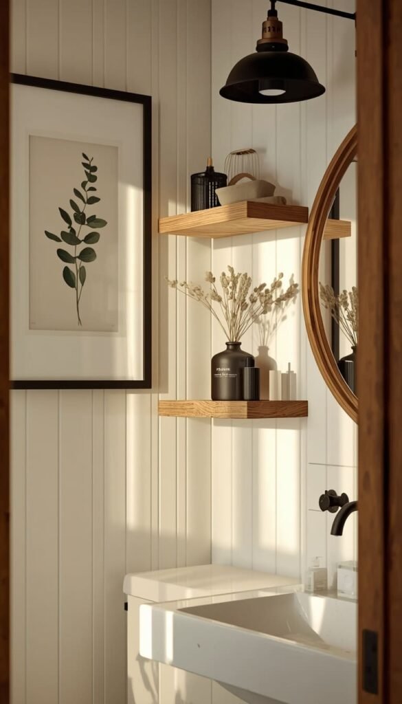 Farmhouse Bathroom Wall Decor Ideas With Rustic Charm