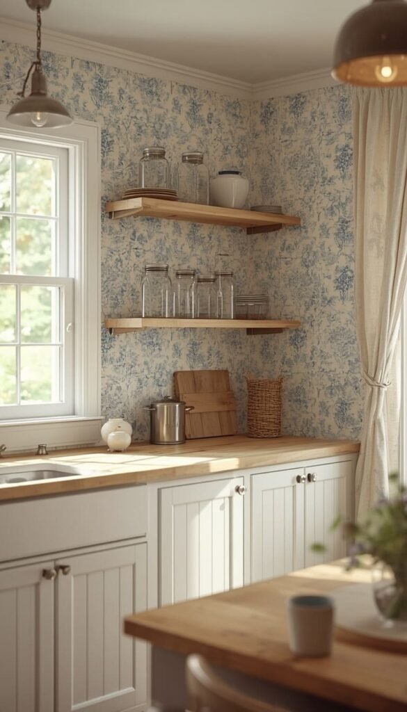Farmhouse Kitchen Wallpaper Ideas for That Cozy Lived In Feel