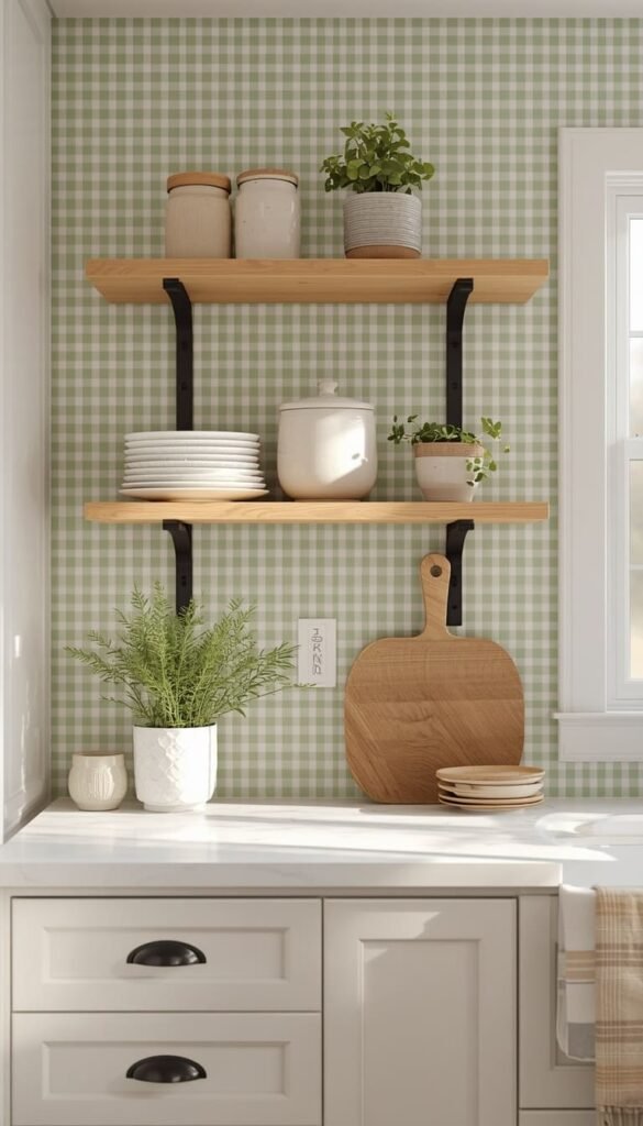 Farmhouse Kitchen Wallpaper That Actually Works