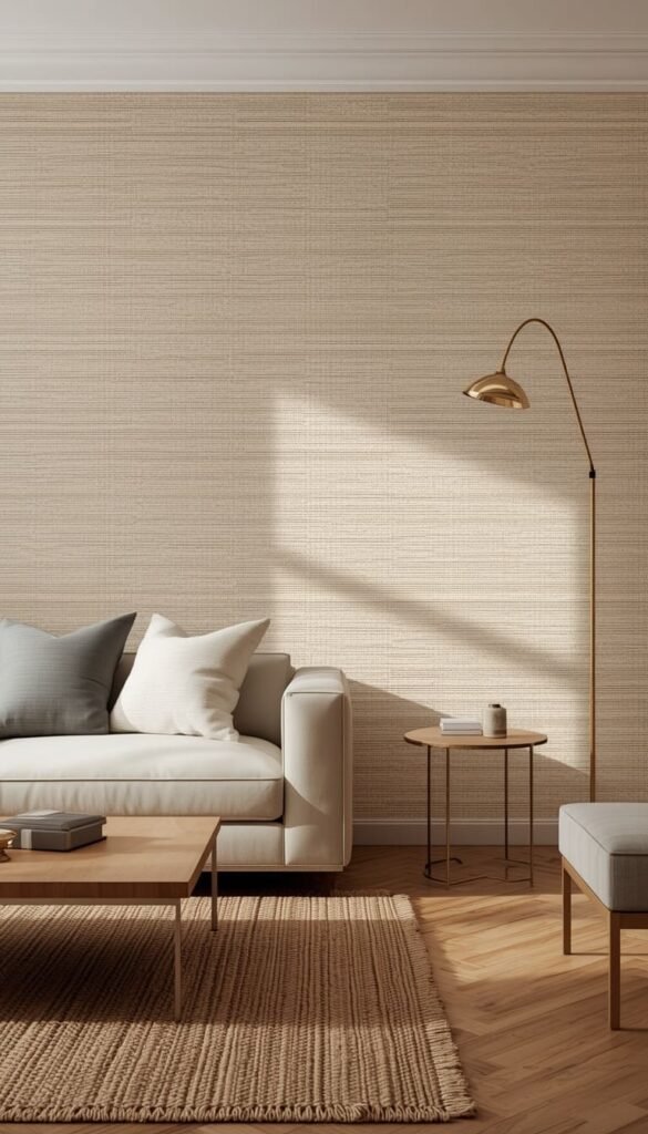 Faux Grasscloth Wallpaper