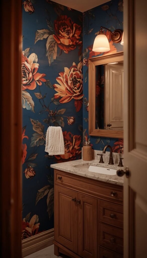 Floral Bathroom Wallpaper Ideas for Every Aesthetic