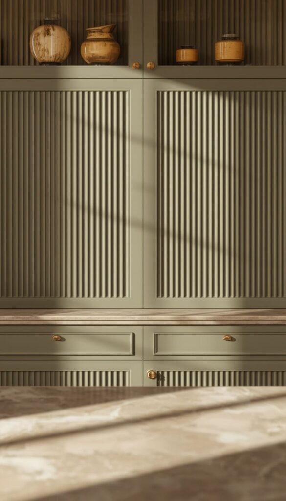 Fluted Cabinet Fronts and Textured Surfaces