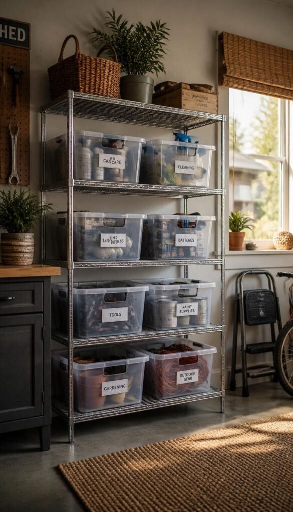 Freestanding Metal Shelving for Renters (No Drill Required)