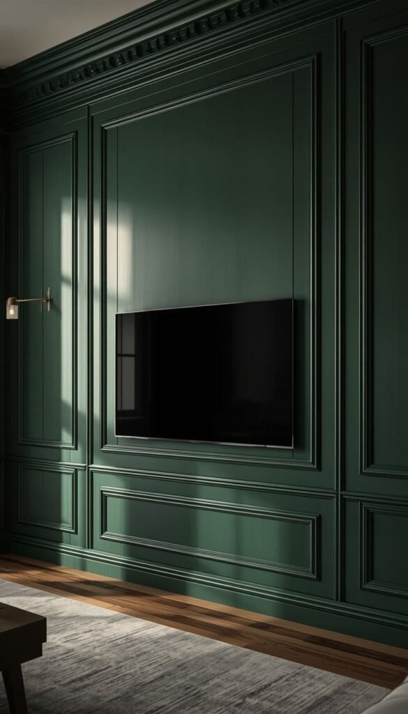 Full Height Paneled Feature Wall