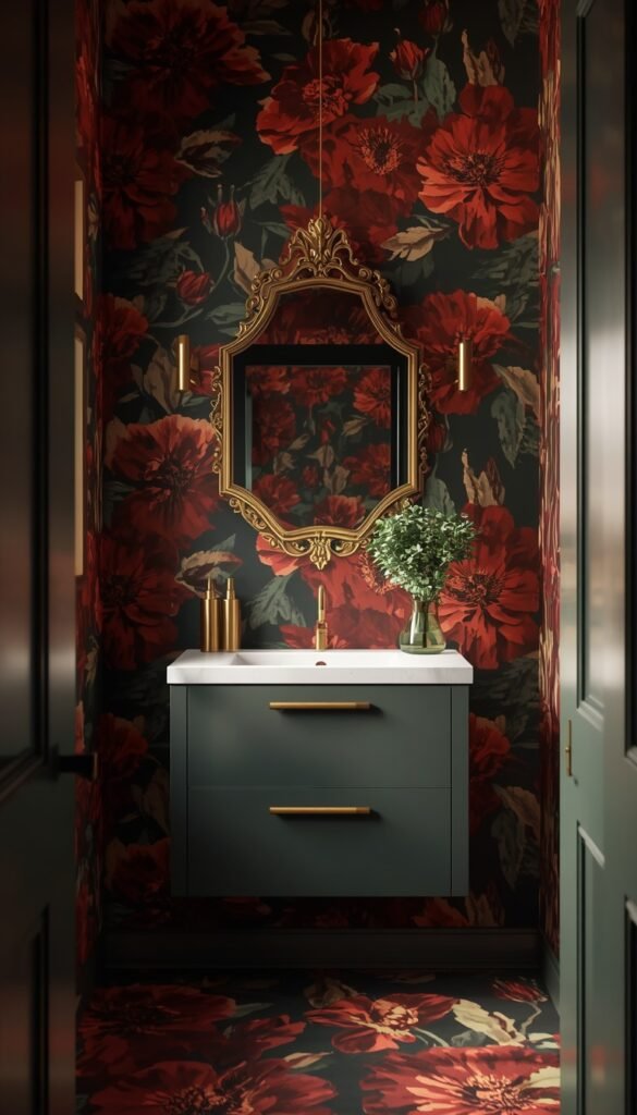Go Floor to Ceiling With Bold Wallpaper