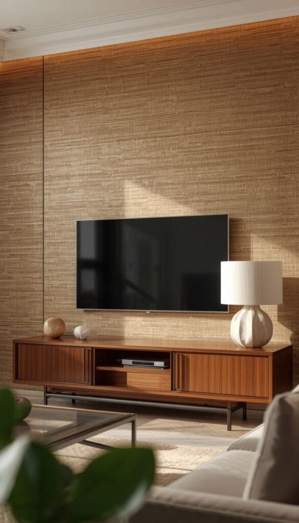Grasscloth Wallpaper Backdrop