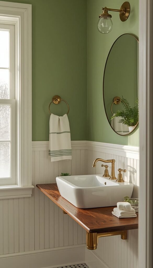 Green Bathroom Ideas Pistachio, Eucalyptus and Olive Compared
