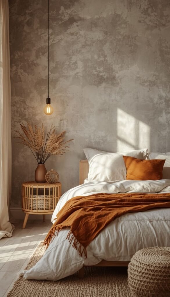 Grey Limewash Wallpaper for That Trending Plaster Wall Look