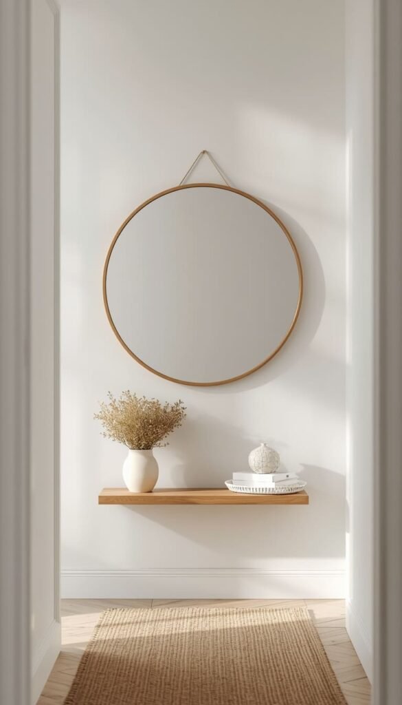  Hang a Round Mirror at the Right Height