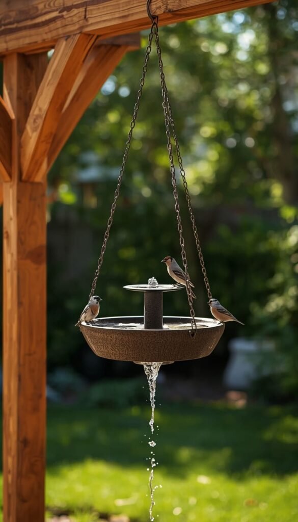 Hanging Bird Bath Idea 2 Hanging Glass Bird Bath for a Sparkling Garden Focal Point
