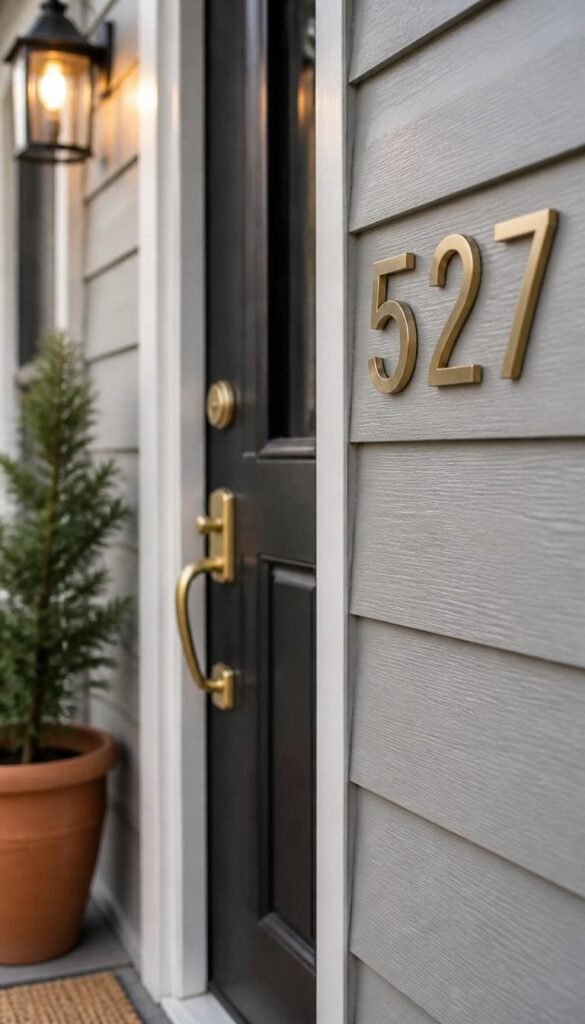 Hardware House Numbers and the Details That Tie It All Together