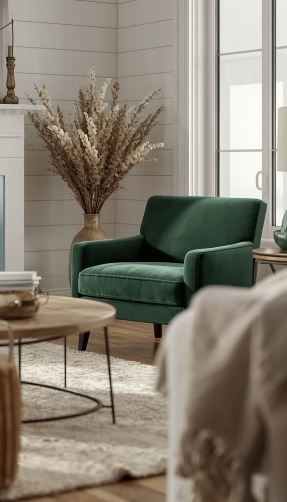 How to Add Color Without Killing Your Farmhouse Aesthetic Living Room